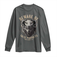 Beware Of False Prophets Long Sleeve Shirt Christian Sheep Wolf