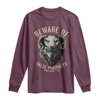 Beware Of False Prophets Long Sleeve Shirt Christian Sheep Wolf