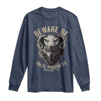 Beware Of False Prophets Long Sleeve Shirt Christian Sheep Wolf