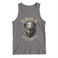 Beware Of False Prophets Tank Top Christian Sheep Wolf