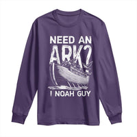 Funny Need An Ark I Noah Guy Long Sleeve Shirt Christian Pun