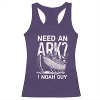 Funny Need An Ark I Noah Guy Racerback Tank Top Christian Pun