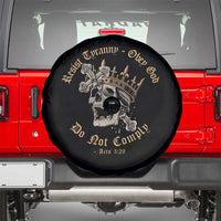 Eastern Orthodox Christian Spare Tire Cover Resist Tyranny Obey God Do Not Comply Skull