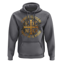 Orthodox Easter Christian Hoodie Christ Is Risen He Is Risen Greek NIKA Cross