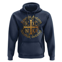 Orthodox Easter Christian Hoodie Christ Is Risen Truly He Is Risen NIKA Cross