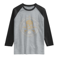 Eastern Orthodox Cross Skull IC XC Nika Jesus Church Raglan Shirt