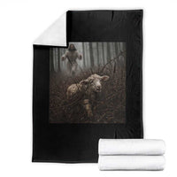 Christian Biblical Parable Of Lost Sheep Scene Throw Blanket Funny Photo