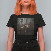 Christian Biblical Parable Of Lost Sheep Scene T Shirt For Women Funny Photo