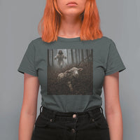 Christian Biblical Parable Of Lost Sheep Scene T Shirt For Women Funny Photo