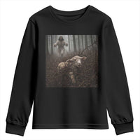 Christian Biblical Parable Of Lost Sheep Scene Youth Sweatshirt Funny Photo