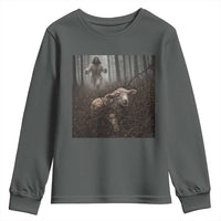 Christian Biblical Parable Of Lost Sheep Scene Youth Sweatshirt Funny Photo