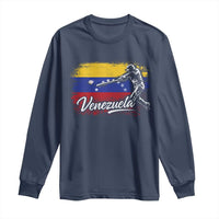 Venezuela Baseball Batter Venezuelan Sport Fan Long Sleeve Shirt
