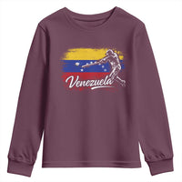 Venezuela Baseball Batter Venezuelan Sport Fan Youth Sweatshirt