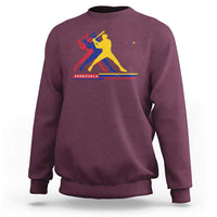 Baseball Venezuela Sport Fan Venezuelan Flag Batter Player Sweatshirt