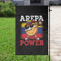 Funny Arepa Power Venezuela Baseball Lover Garden Flag Cute Dabbing Arepa