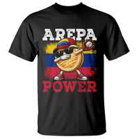 Funny Arepa Power Venezuela Baseball Lover T Shirt Cute Dabbing Arepa