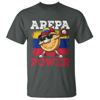 Funny Arepa Power Venezuela Baseball Lover T Shirt Cute Dabbing Arepa