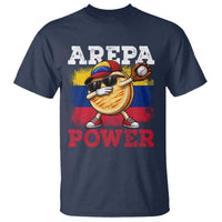 Funny Arepa Power Venezuela Baseball Lover T Shirt Cute Dabbing Arepa