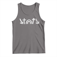 Christian Easter Tank Top 5 Gospel Symbols He Came Died Rose Ascended Jesus