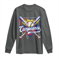 Venezuela Campeones Baseball Championship 2026 Long Sleeve Shirt Home Plate Drip
