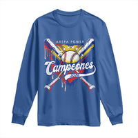 Venezuela Campeones Baseball Championship 2026 Long Sleeve Shirt Home Plate Drip