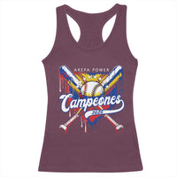 Venezuela Campeones Baseball Championship 2026 Racerback Tank Top Home Plate Drip