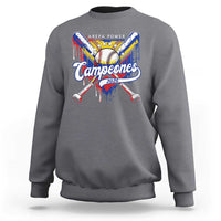 Venezuela Campeones Baseball Championship 2026 Sweatshirt Home Plate Drip