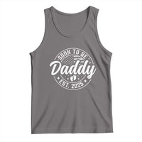 Funny Promoted To Daddy 2025 Tank Top Newborn Vintage American Flag Baby Footprint