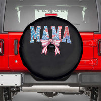Funny American Patriotic Mama Coquette Spare Tire Cover 4th Of July Mother's Day
