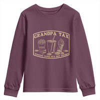 Funny Grandpa Tax Making Sure It's Not Poison Youth Sweatshirt Father's Day