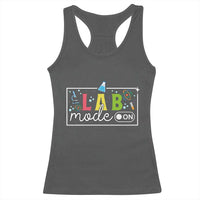 Funny Laboratory Scientist Racerback Tank Top Lab Mode On Chemistry Medical
