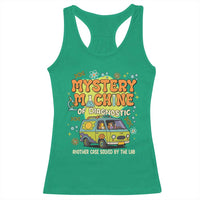 Funny Laboratory Week Scientist Racerback Tank Top Mystery Machine Of Diagnostic Chemistry Medical Van