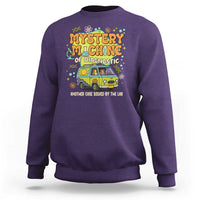 Funny Laboratory Week Scientist Sweatshirt Mystery Machine Of Diagnostic Chemistry Medical Van