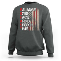 Stroke Awareness Sweatshirt BEFAST Stroke Symptoms Vintage American Flag