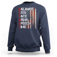 Stroke Awareness Sweatshirt BEFAST Stroke Symptoms Vintage American Flag