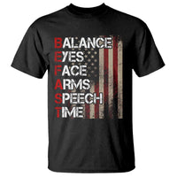 Stroke Awareness T Shirt BEFAST Stroke Symptoms Vintage American Flag