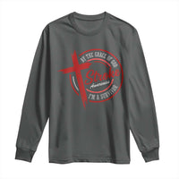 By The Grace Of God I'm A Survivor Stroke Awareness Long Sleeve Shirt