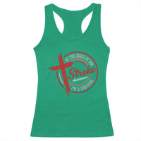 By The Grace Of God I'm A Survivor Stroke Awareness Racerback Tank Top