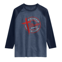 By The Grace Of God I'm A Survivor Stroke Awareness Raglan Shirt