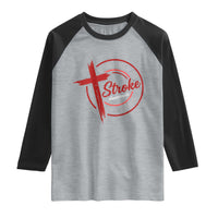 By The Grace Of God I'm A Survivor Stroke Awareness Raglan Shirt