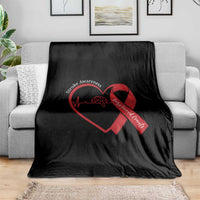 Stroke Awareness Throw Blanket Stroke Survivor Warrior Brain Attack