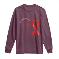 Stroke Awareness Long Sleeve Shirt Stroke Survivor Warrior Brain Attack