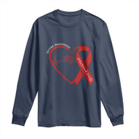 Stroke Awareness Long Sleeve Shirt Stroke Survivor Warrior Brain Attack