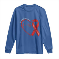 Stroke Awareness Long Sleeve Shirt Stroke Survivor Warrior Brain Attack