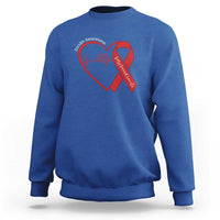 Stroke Awareness Sweatshirt Stroke Survivor Warrior Brain Attack