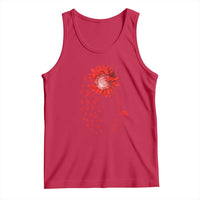 Sunflower Stroke Awareness Red Ribbon Tank Top