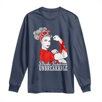 Stroke Survivor Unbreakable Long Sleeve Shirt Stroke Awareness Gift