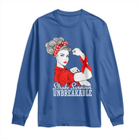 Stroke Survivor Unbreakable Long Sleeve Shirt Stroke Awareness Gift