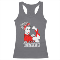 Stroke Survivor Unbreakable Racerback Tank Top Stroke Awareness Gift