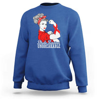 Stroke Survivor Unbreakable Sweatshirt Stroke Awareness Gift